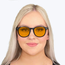 Load image into Gallery viewer, BlockBlueLight SunDown Billie Black Glasses