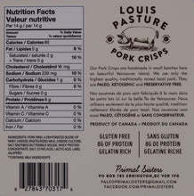 Load image into Gallery viewer, Louis Pasture Jalapeño Cheddar Pork Crisps 42g
