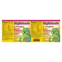Load image into Gallery viewer, Natural Factors BigFriends Multivitamin & Minerals 60 chewables Jungle Berry