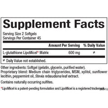 Load image into Gallery viewer, Natural Factors LipoMicel Matrix Glutathione 90's