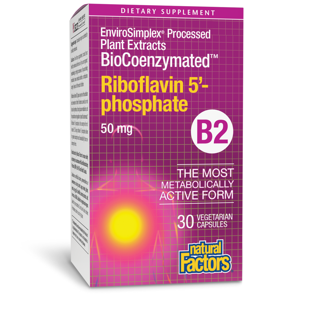 Natural Factors Riboflavin 5'phosphate 50mg 30 Vcaps Health Essentials