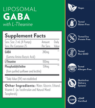 Load image into Gallery viewer, Quicksilver Scientific Liposomal GABA 50ml