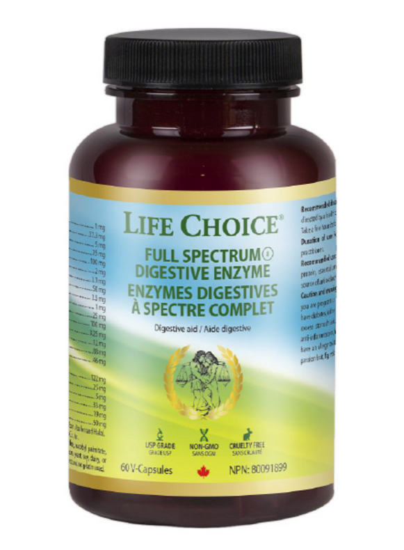 Life Choice Full Spectrum Digestive Enzyme 60 VCaps