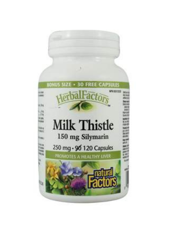 Natural Factors Milk Thistle 120 capsules Health Essentials