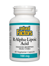 Load image into Gallery viewer, Natural Factors R-Lipoic-Acid 100mg 60 vcaps