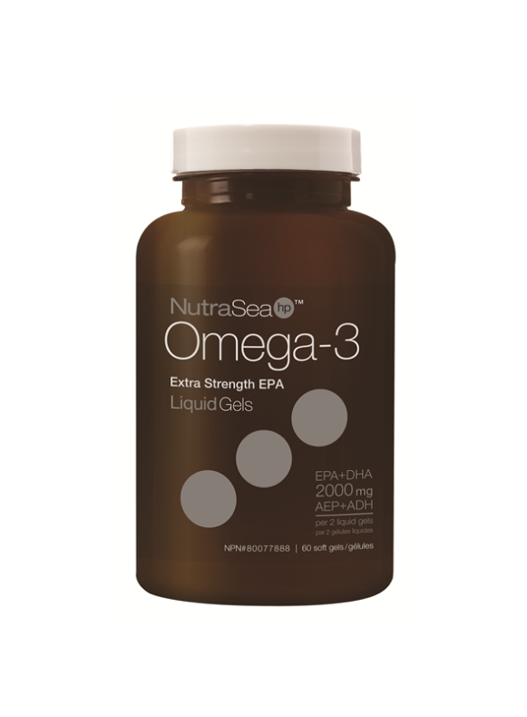 NutraSea Omega3 Extra Strength EPA 60 Liquid gels Health Essentials