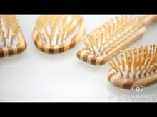 Load and play video in Gallery viewer, Olivia Garden Ionic Massage Paddle Hairbrush (HH3)