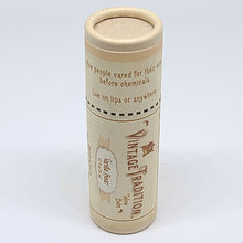 Load image into Gallery viewer, Vintage Tradition Vanilla Bean Tallow Lip Balm 15ml