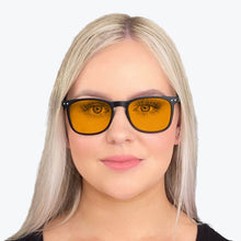 Load image into Gallery viewer, BlockBlueLight SunDown Taylor Black Glasses