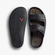 Load image into Gallery viewer, Vivobarefoot Sensus Yin Slides Mens in Obsidian