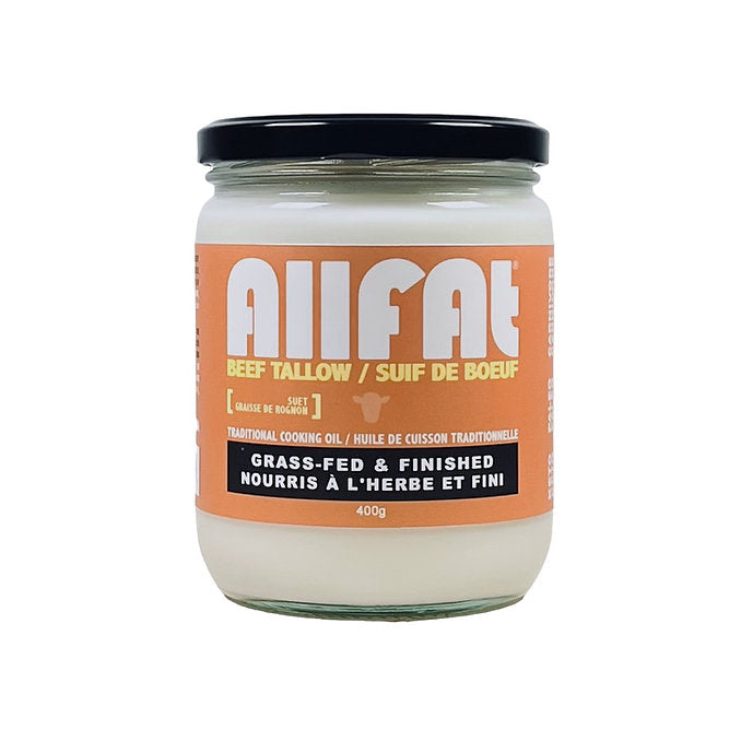 Allfat Beef Tallow Traditional Cooking Oil Grass-Fed Grass-Finished 420g