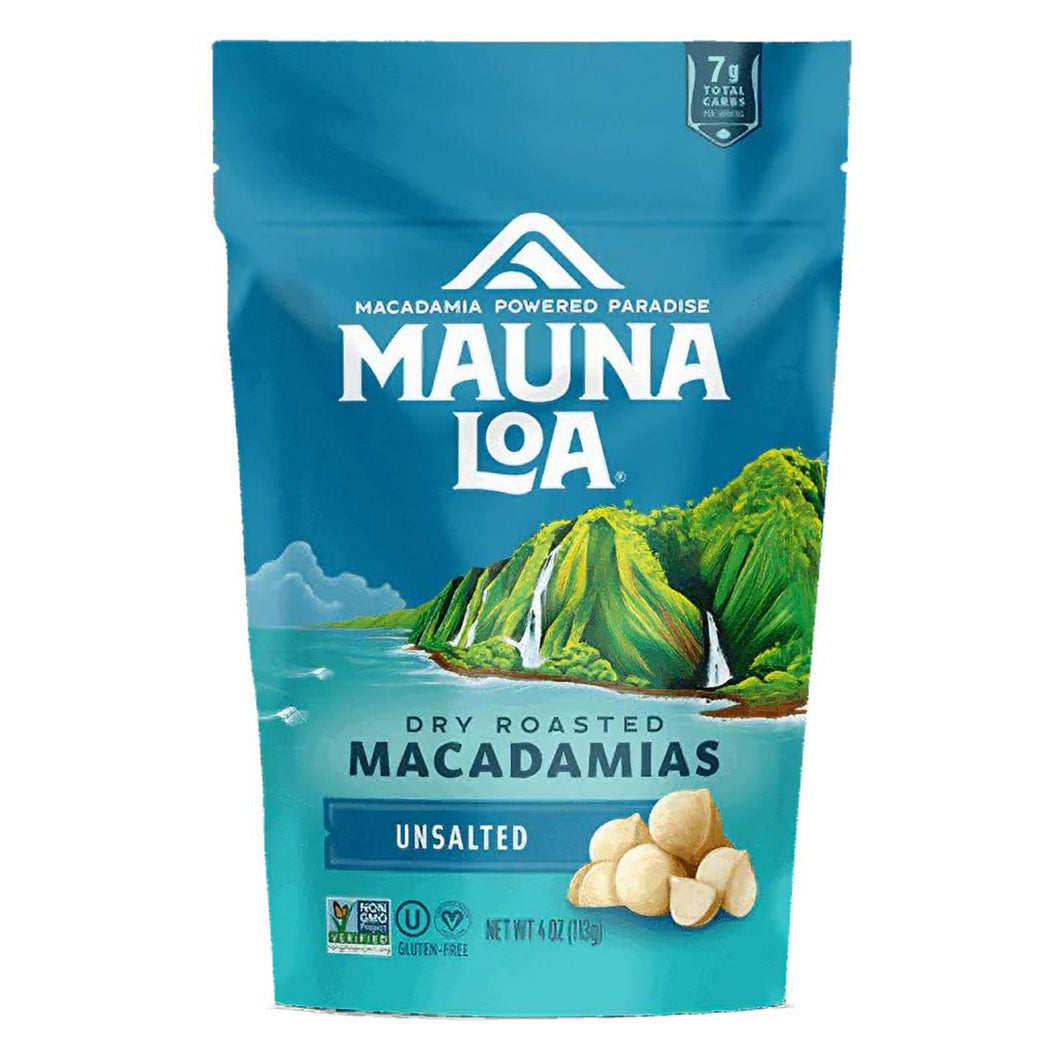 Mauna Loa Dry Roasted Macadamia Nuts Unsalted 113g