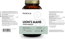 Load image into Gallery viewer, Purica Lion's Mane 120vcaps