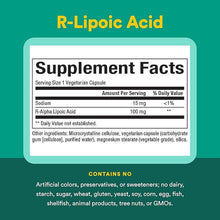 Load image into Gallery viewer, Natural Factors R-Lipoic-Acid 100mg 60 vcaps
