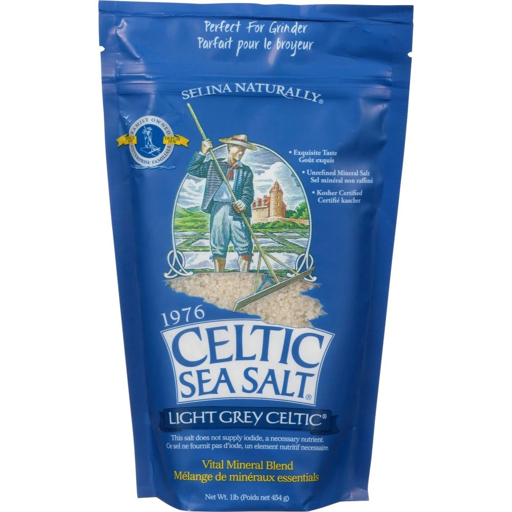 Selina Naturally Celtic Sea Salt Light Grey 454g