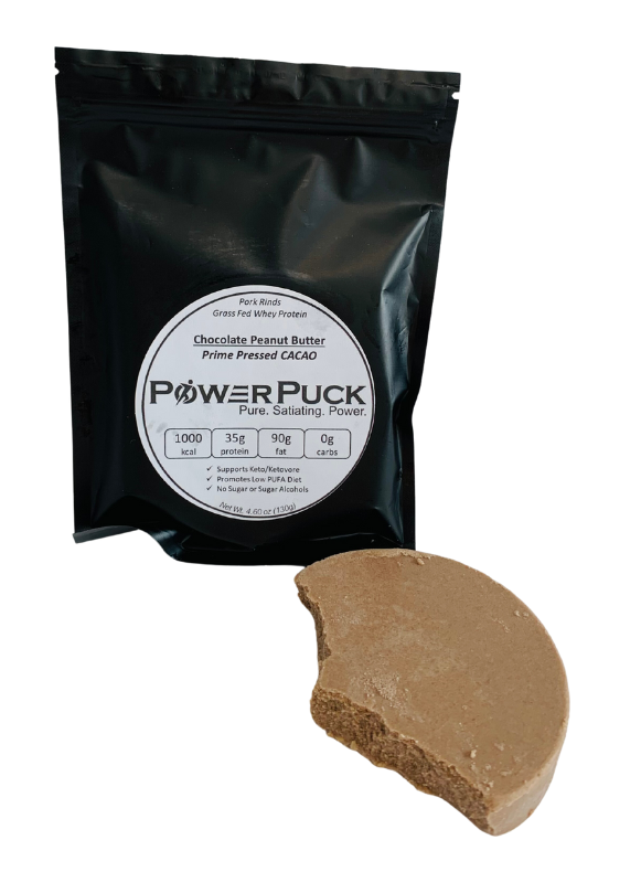 PowerPuck Prime Pressed Cacao Chocolate Peanut Butter 130g