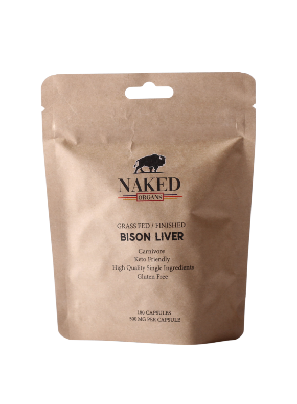 Naked Organs Grass-fed Bison Liver 180cap