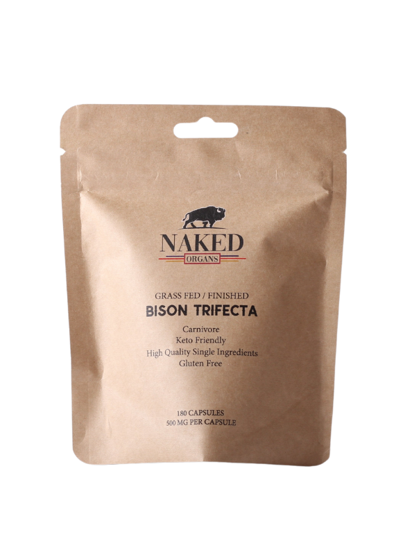 Naked Organs Grass-fed Bison Trifecta 180cap