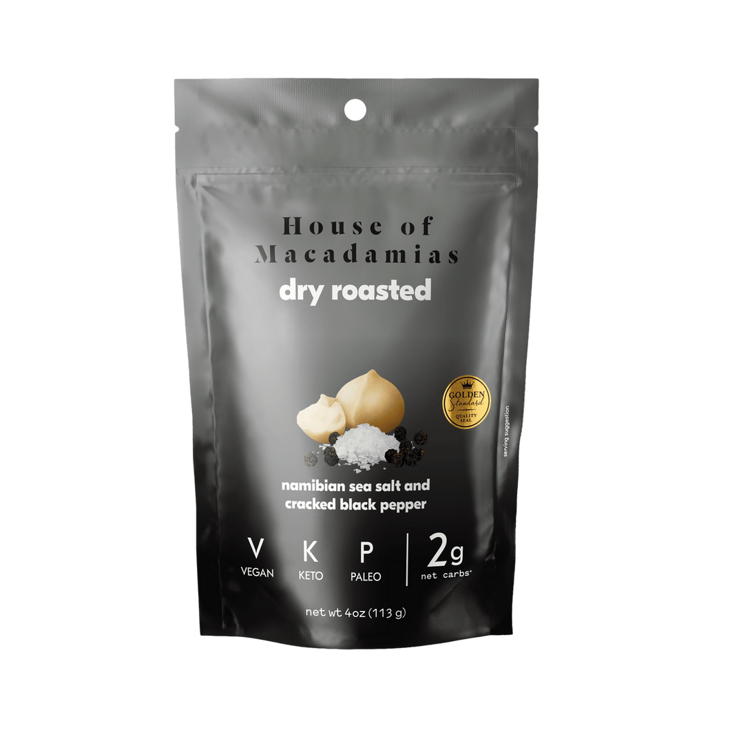 House of Macadamias Salt and Pepper Macadamia Nuts 113g