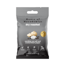 Load image into Gallery viewer, House of Macadamias Salt and Pepper Macadamia Nuts 40g
