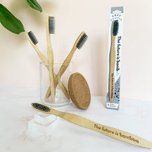 Load image into Gallery viewer, The Future is Bamboo Charcoal Bamboo Toothbrush