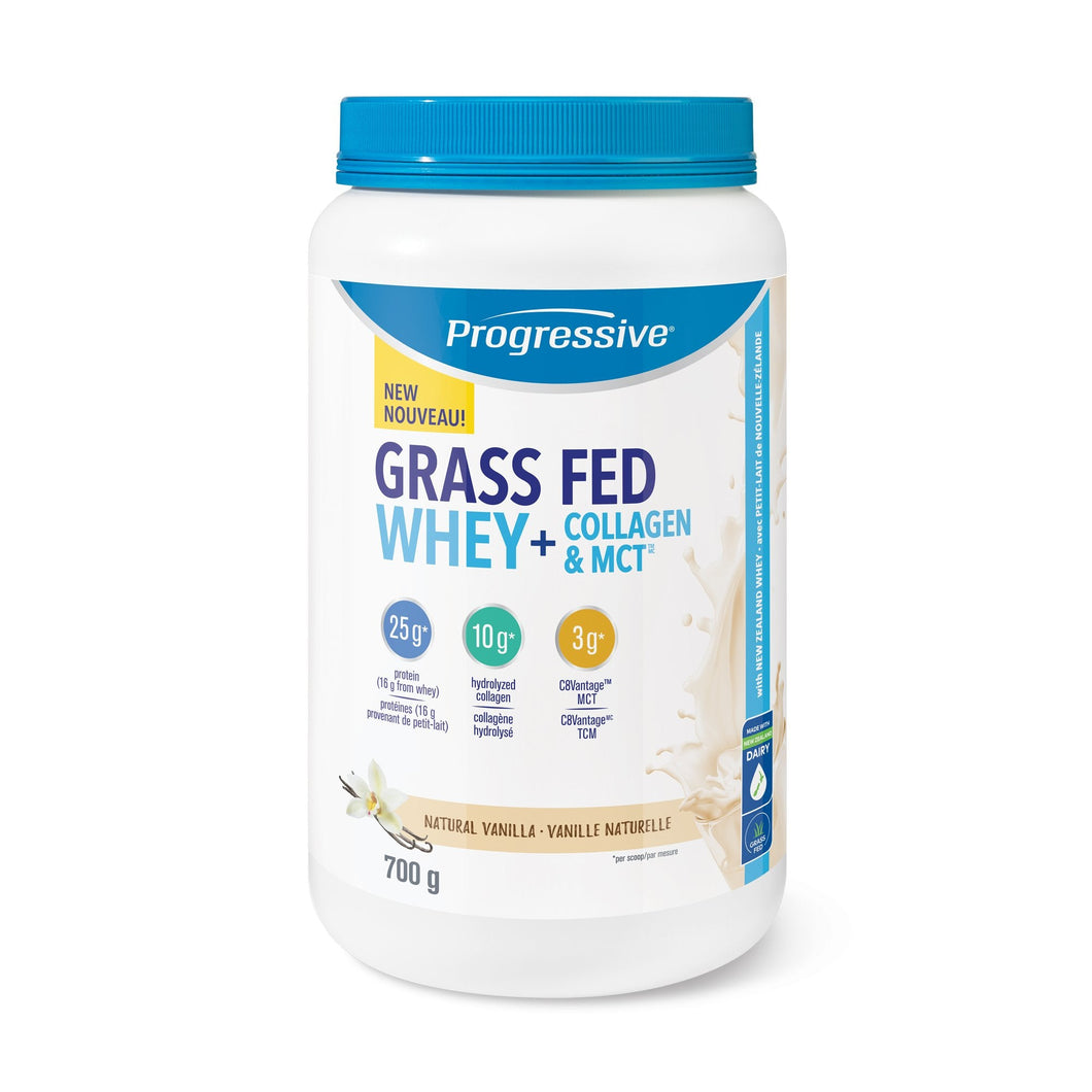 Progressive Grass-fed Whey + Collagen & MCT - Natural Vanilla 700g