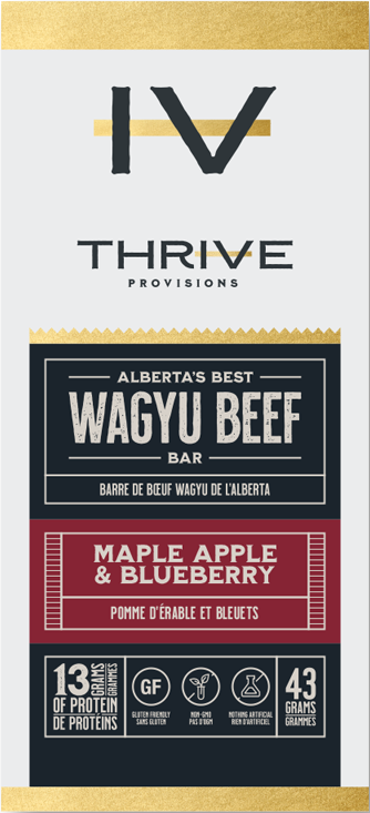 Thrive Provisions Maple Apple and Blueberry Meat Bar 43g