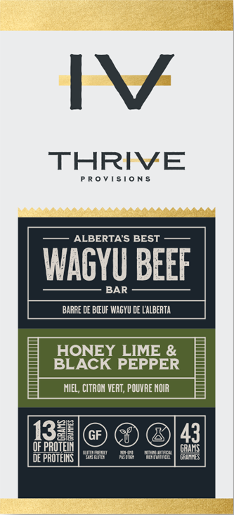 Thrive Provisions Honey Lime and Black Pepper Meat Bar 43g
