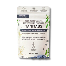 Load image into Gallery viewer, Tanitabs Charcoal Toothpaste Tablets 124 Tabs