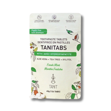 Load image into Gallery viewer, Tanitabs Fresh Aloe Mint Toothpaste Tablets 62 Tabs