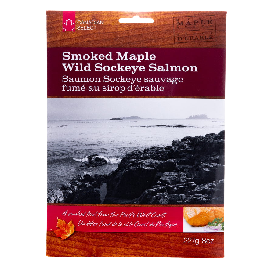 Canadian Select Smoked Maple Wild Sockeye Salmon 227g – Health Essentials