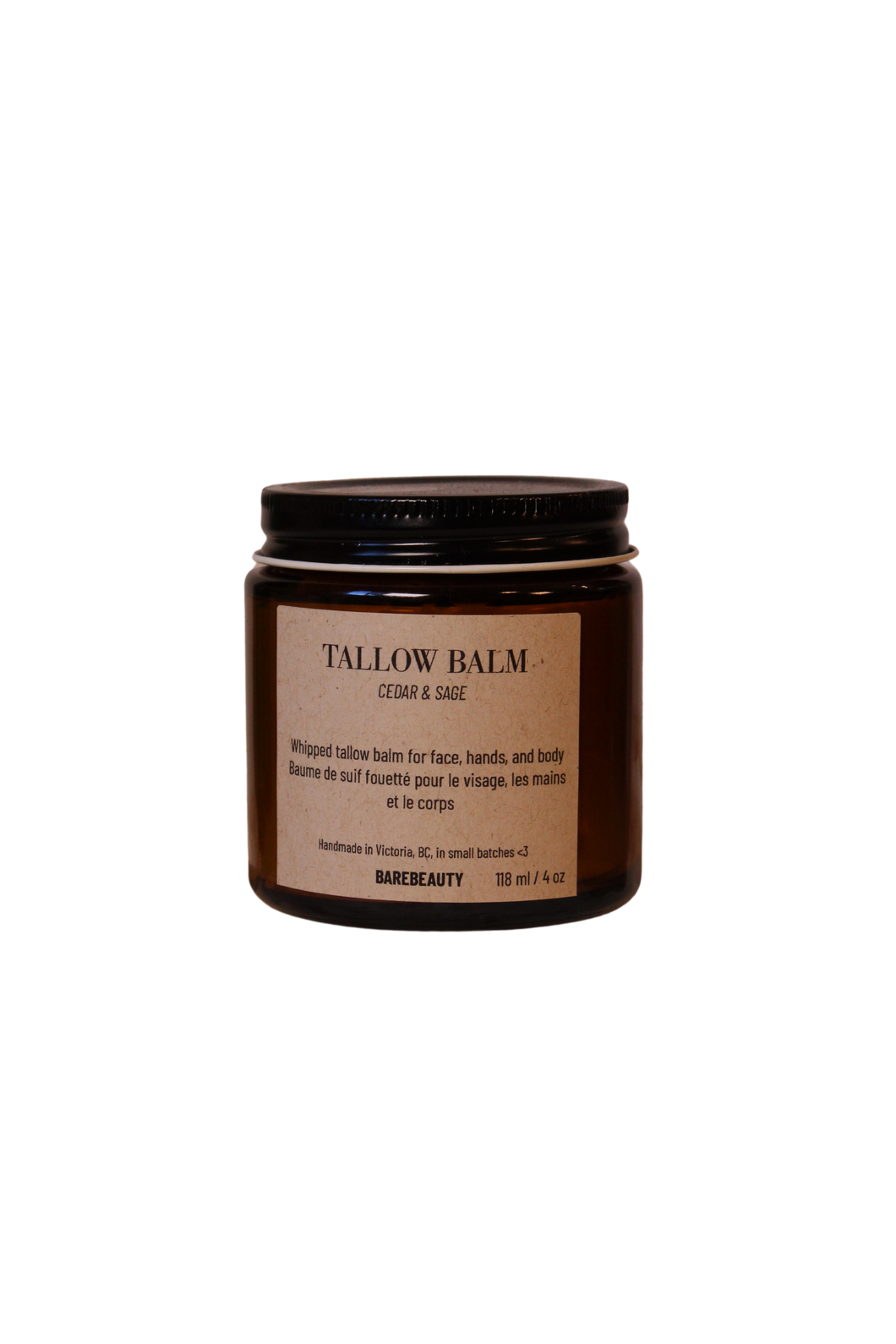BareBeauty Cedar & Sage Whipped Tallow Balm 118ml