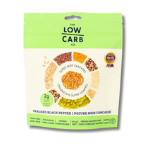 Load image into Gallery viewer, The Low Carb Co. Cracked Black Pepper Crackers 101g