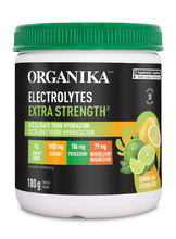 Load image into Gallery viewer, Organika Electrolytes Extra Strength Lemon Lime 180g
