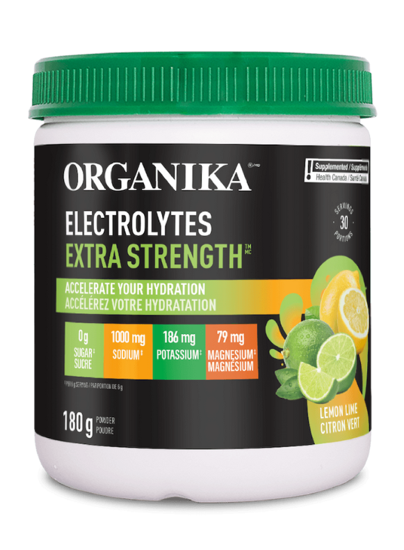 Organika Electrolytes Extra Strength Lemon Lime 180g