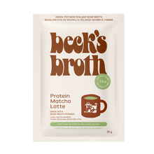 Load image into Gallery viewer, Beck&#39;s Broth Protein Matcha Latte 21g
