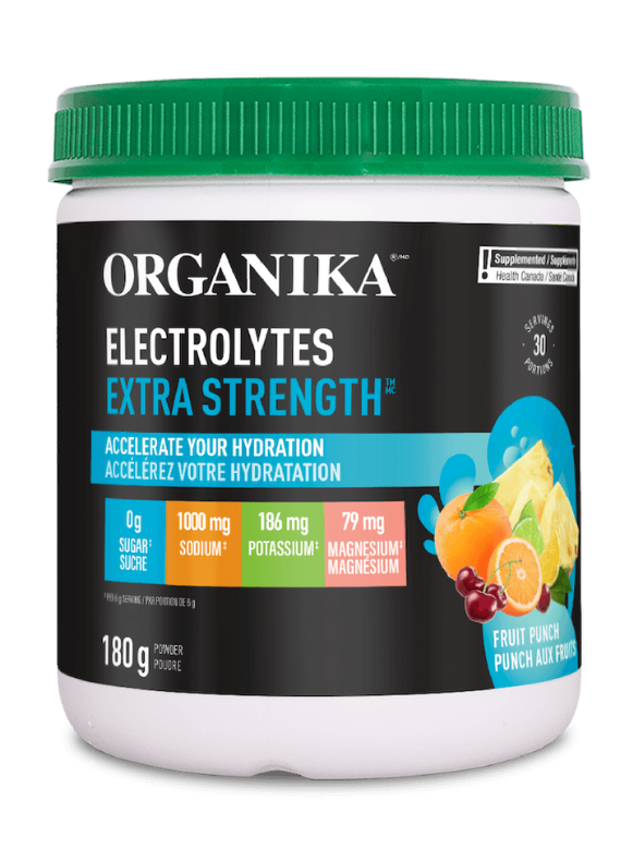 Organika Electrolytes Extra Strength Fruit Punch 180g