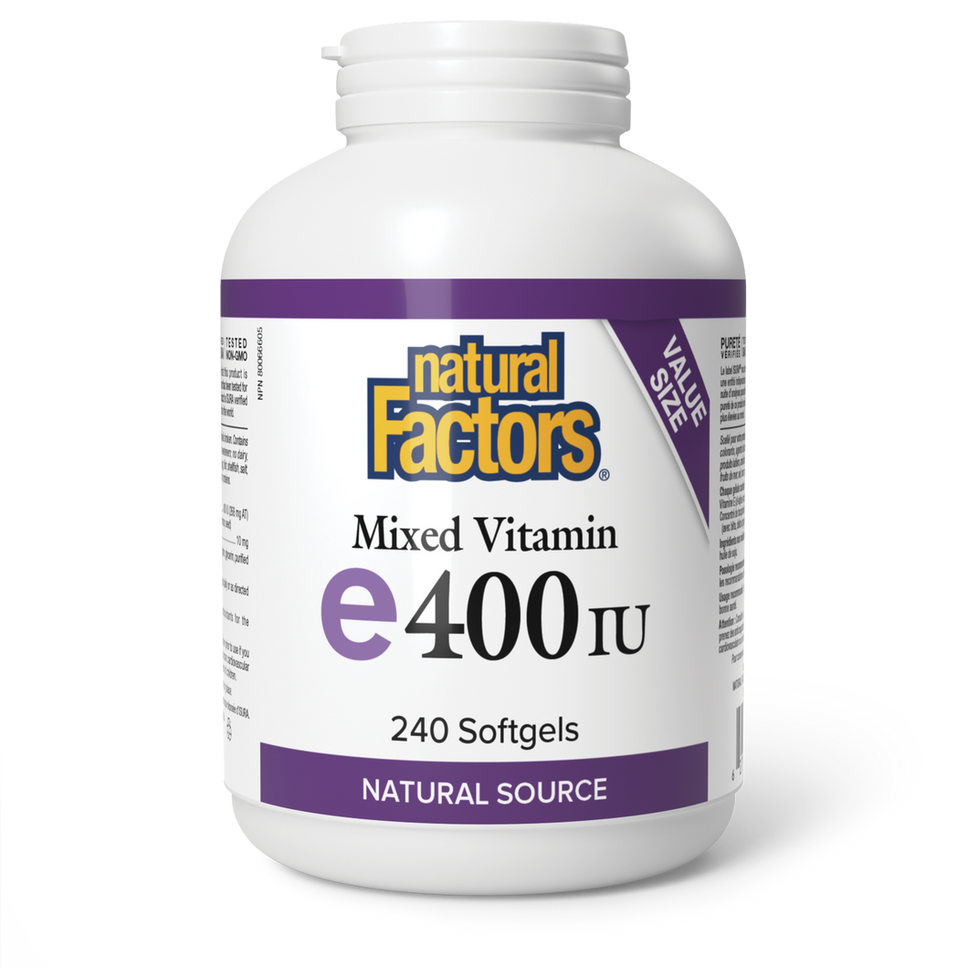 Natural Factors Mixed Vitamin E 400IU 240 soft gels