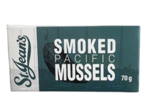 Load image into Gallery viewer, St. Jeans Smoked Pacific Mussels 70g