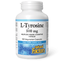 Load image into Gallery viewer, Natural Factors L-Tyrosine 500 mg 120's
