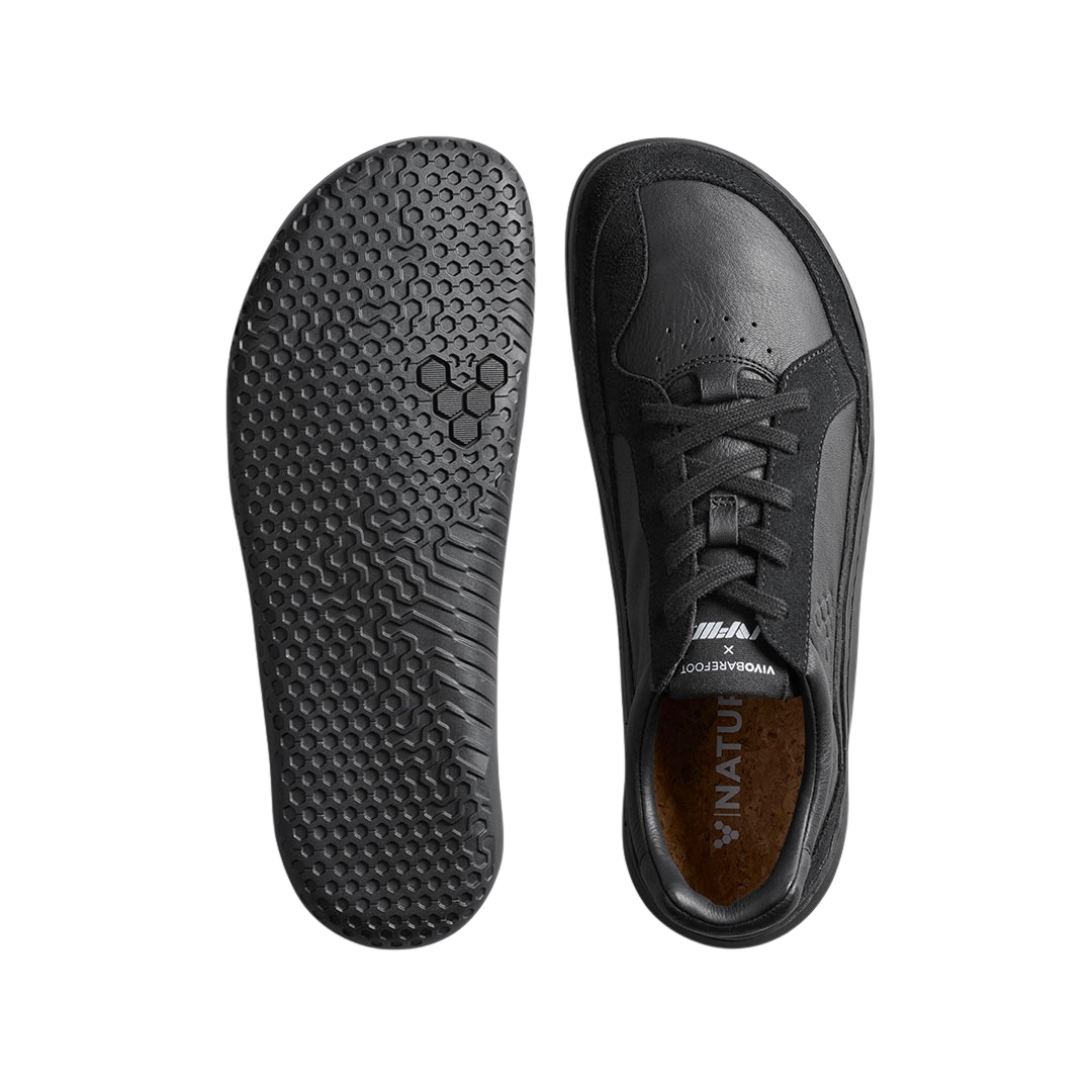 Vivobarefoot Gobi II Sneaker Leather Mens Obsidian – Health Essentials