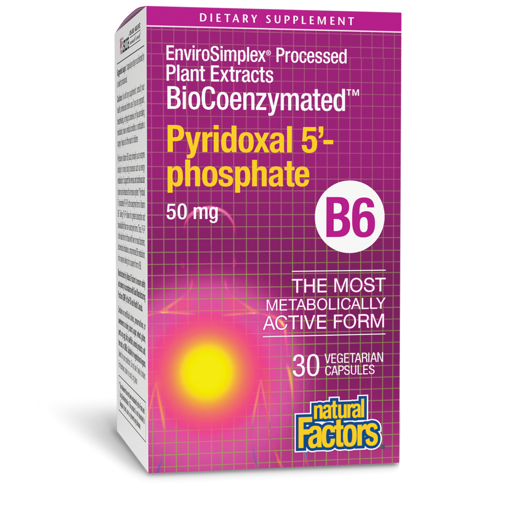 Natural Factors Pyridoxal 5'-phosphate 50mg 30 Vcaps