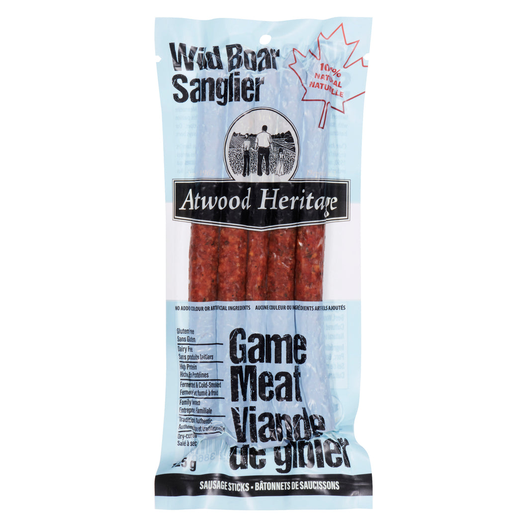 Atwood Heritage Wild Boar Meat Sausage Sticks 125g