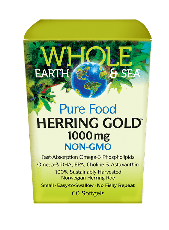 Whole Earth & Sea Herring Gold 1000mg 60 Softgels