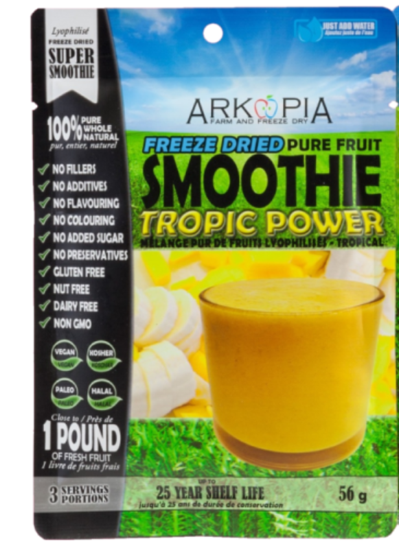 Arkopia Arkopia Freeze Dried Smoothie Tropic Power 28g – Health Essentials