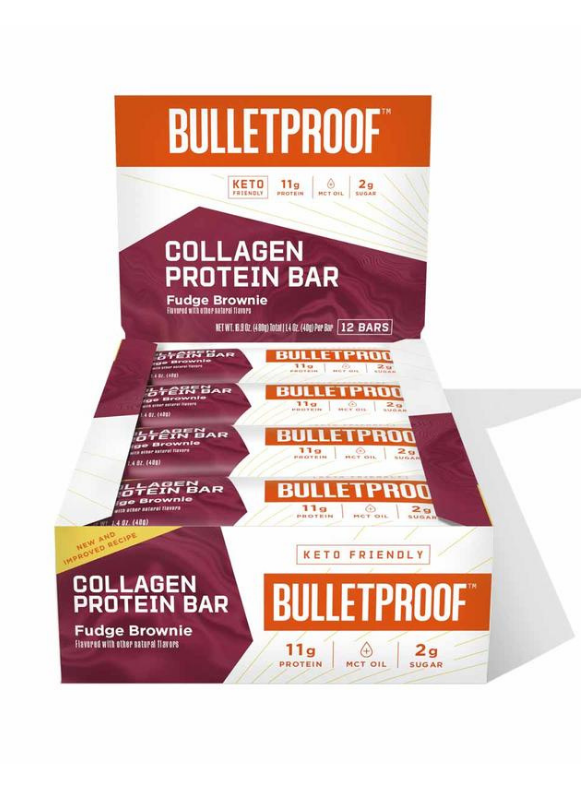 Bulletproof Collagen Protein Bar Fudge Brownie 12pk