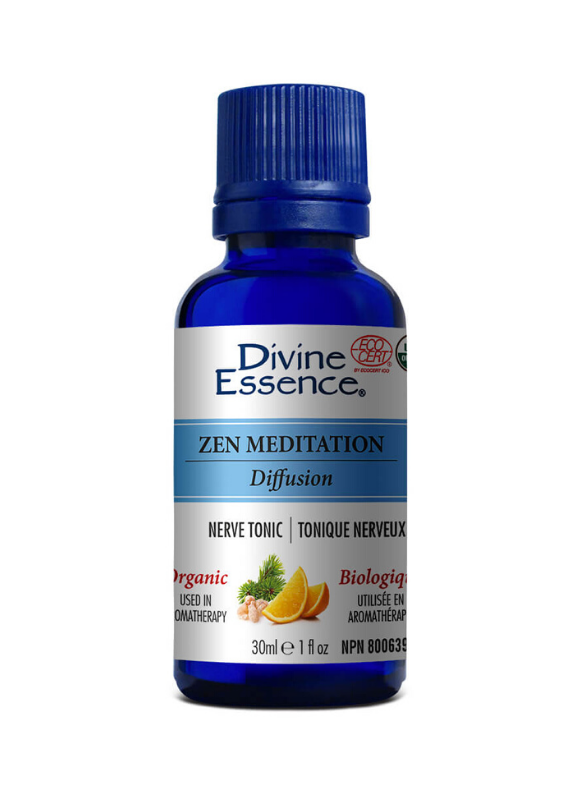Divine Essence Zen Meditation Organic Essential Oil Blend 30mL