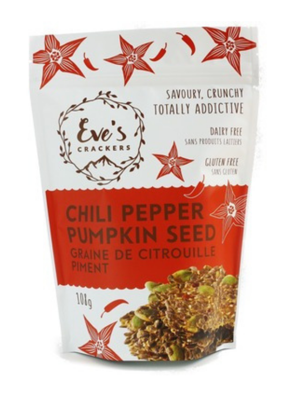 Eve's Crackers Chili Pepper Pumpkin Seed Crackers 108g