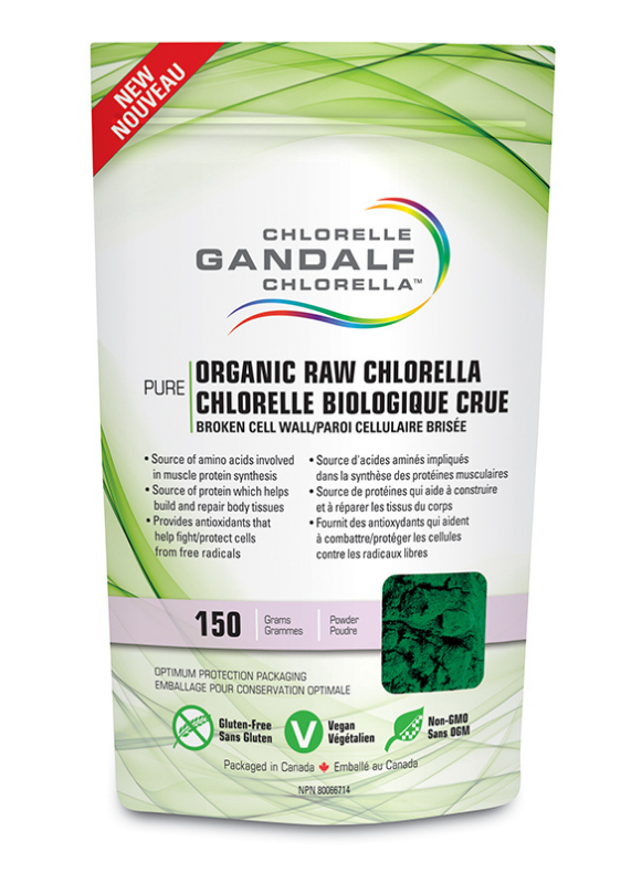Gandalf Organic Raw Chlorella 150g powder
