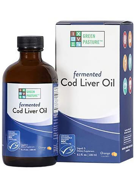 Green Pasture Fermented Cod Liver Oil Oslo Orange 180ml